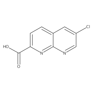 6-Chloro-1,8-naphthyridine-2-carboxylic acid Structure