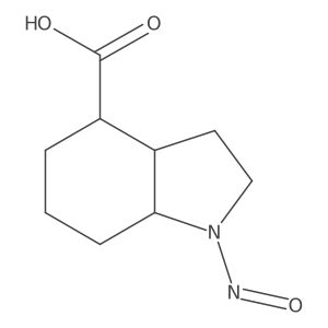 1-nitroso-octahydro-1H-indole-4-carboxylic acid Structure