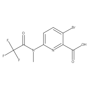 3-bromo-6-(2,2,2-trifluoro-N-methylacetamido)pyridine-2-carboxylic acid Structure