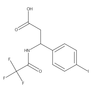 3-(4-Iodophenyl)-3-(2,2,2-trifluoroacetamido)propanoic acid Structure