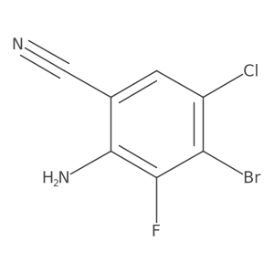 2-Amino-4-bromo-5-chloro-3-fluorobenzonitrile Structure
