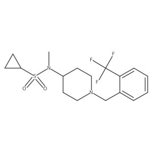 N-methyl-N-(1-{[2-(trifluoromethyl)phenyl]methyl}piperidin-4-yl)cyclopropanesulfonamide Structure