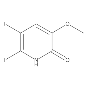 5,6-diiodo-3-methoxy-2(1H)-Pyridinone Structure
