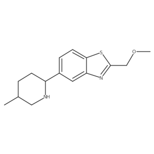 COCc1nc2cc(C3CCC(C)CN3)ccc2s1结构式