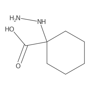 1-Hydrazinylcyclohexane-1-carboxylic acid结构式
