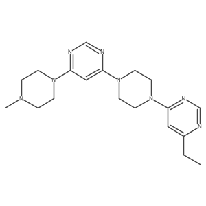4-[4-(6-Ethylpyrimidin-4-yl)piperazin-1-yl]-6-(4-methylpiperazin-1-yl)pyrimidine Structure