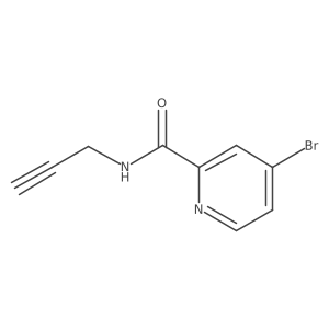 4-bromo-N-2-propyn-1-yl-2-Pyridinecarboxamide结构式