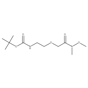 Tert-butyl (2-(2-(methoxy(methyl)amino)-2-oxoethoxy)ethyl)carbamate Structure