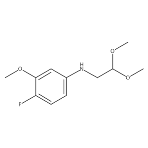 N-(2,2-dimethoxyethyl)-4-fluoro-3-methoxyaniline Structure