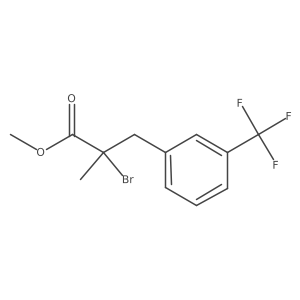 Methyl 2-bromo-2-methyl-3-[3-(trifluoromethyl)phenyl]propanoate结构式