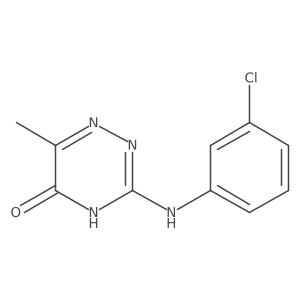 3-[(3-Chlorophenyl)amino]-6-methyl-1,2,4-triazin-5-ol结构式