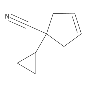 4-Cyano-4-cyclopropylcyclopentene Structure