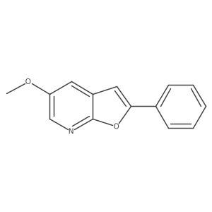 5-Methoxy-2-phenylfuro[2,3-b]pyridine结构式