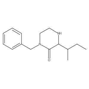 (3S)-3-(1-Methylpropyl)-1-(phenylmethyl)-2-piperazinone Structure