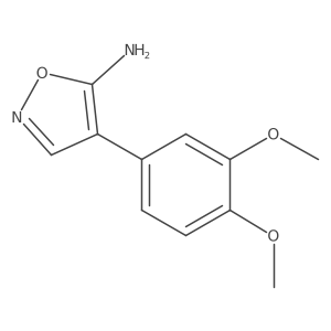 4-(3,4-Dimethoxyphenyl)-5-isoxazolamine Structure