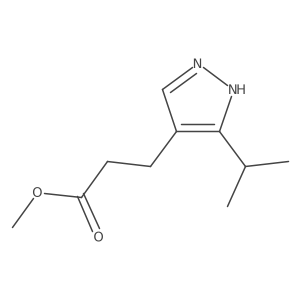 methyl 3-(3-isopropyl-1H-pyrazol-4-yl)propanoate Structure