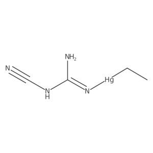 Mercury, (3-cyanoguanidino)ethyl-结构式