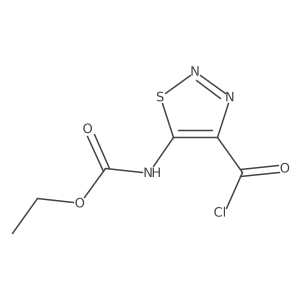 (4-Chlorocarbonyl-[1,2,3]thiadiazol-5-yl)-carbamic acid ethyl ester结构式