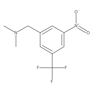 N,N-dimethyl-1-[3-nitro-5-(trifluoromethyl)phenyl]methanamine Structure