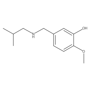 2-Methoxy-5-{[(2-methylpropyl)amino]methyl}phenol Structure