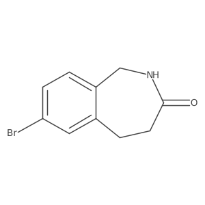 3H-2-Benzazepin-3-one, 7-bromo-1,2,4,5-tetrahydro-结构式