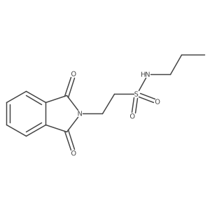 2-(1,3-dioxoisoindol-2-yl)-N-propylethanesulfonamide结构式