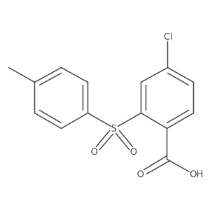 4-Chloro-2-[(4-methylphenyl)sulfonyl]benzoic acid结构式