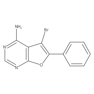 5-Bromo-6-phenylfuro[2,3-d]pyrimidine-4-amine结构式