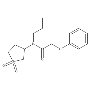 N-(1,1-dioxidotetrahydrothiophen-3-yl)-2-phenoxy-N-propylacetamide Structure
