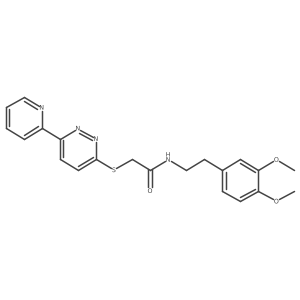 N-(3,4-dimethoxyphenethyl)-2-((6-(pyridin-2-yl)pyridazin-3-yl)thio)acetamide Structure