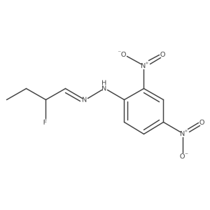 2-Fluorobutanal 2-(2,4-dinitrophenyl)hydrazone结构式