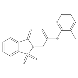 2-(1,1-dioxido-3-oxobenzo[d]isothiazol-2(3H)-yl)-N-(3-methylpyridin-2-yl)acetamide结构式