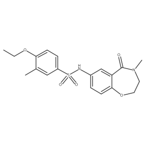 4-ethoxy-3-methyl-N-(4-methyl-5-oxo-2,3,4,5-tetrahydrobenzo[f][1,4]oxazepin-7-yl)benzenesulfonamide结构式