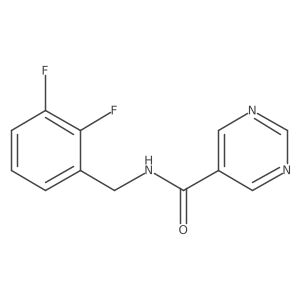 5-Pyrimidinecarboxamide,n-[(2,3-difluorophenyl)methyl]-结构式