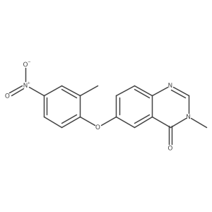 3-methyl-6-[(2-methyl-4-nitrophenyl)oxy]quinazolin-4(3H)-one Structure