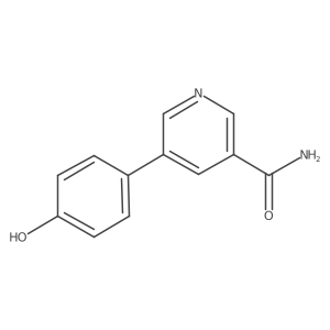 5-(4-Hydroxyphenyl)pyridine-3-carboxamide Structure