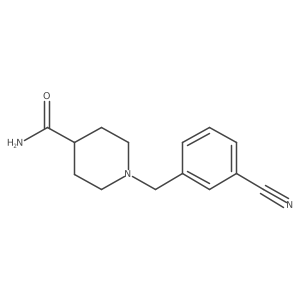 1-[(3-Cyanophenyl)methyl]piperidine-4-carboxamide Structure