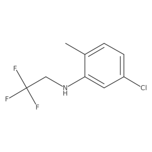 5-chloro-2-methyl-N-(2,2,2-trifluoroethyl)aniline Structure
