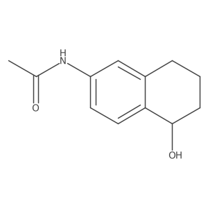 N-(5-hydroxy-5,6,7,8-tetrahydro-naphthalen-2-yl)acetamide结构式
