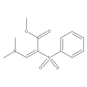 methyl (2E)-3-(dimethylamino)-2-(phenylsulfonyl)acrylate Structure