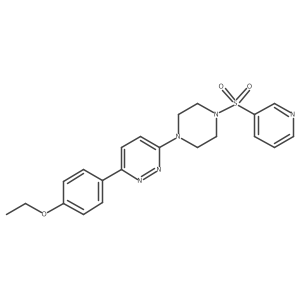 3-(4-Ethoxyphenyl)-6-[4-(pyridine-3-sulfonyl)piperazin-1-yl]pyridazine结构式