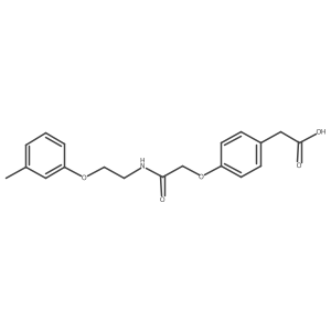 2-[4-({[2-(3-Methylphenoxy)ethyl]carbamoyl}methoxy)phenyl]acetic acid结构式