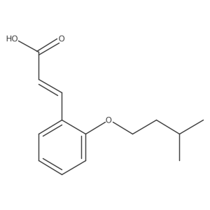 3-[2-(3-Methylbutoxy)phenyl]-2-propenoic acid结构式