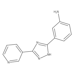 3-(5-(pyridin-3-yl)-1H-1,2,4-triazol-3-yl)aniline Structure