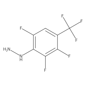 2,3,6-Trifluoro-4-(trifluoromethyl)phenylhydrazine结构式