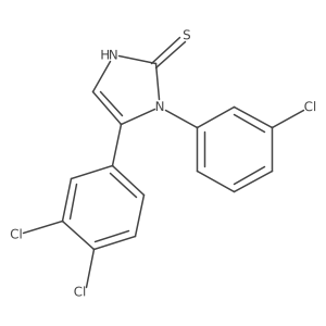 1-(3-chlorophenyl)-5-(3,4-dichlorophenyl)-1H-imidazole-2(3H)-thione Structure