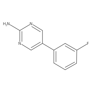 5-(3-Fluorophenyl)-2-pyrimidinamine Structure