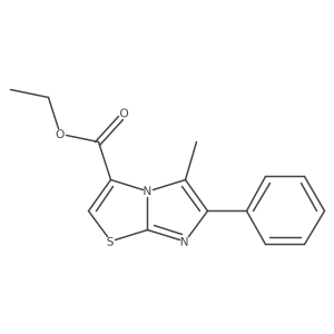 Ethyl 5-methyl-6-phenylimidazo[2,1-b]thiazole-3-carboxylate结构式