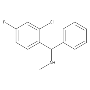 [(2-Chloro-4-fluorophenyl)(phenyl)methyl](methyl)amine结构式