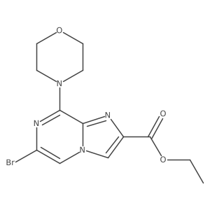 Ethyl 6-bromo-8-morpholinoimidazo[1,2-A]pyrazine-2-carboxylate Structure